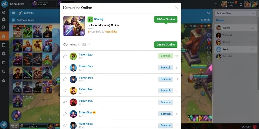 Fitur sosial untuk berinteraksi dengan pemain lain secara real-time.