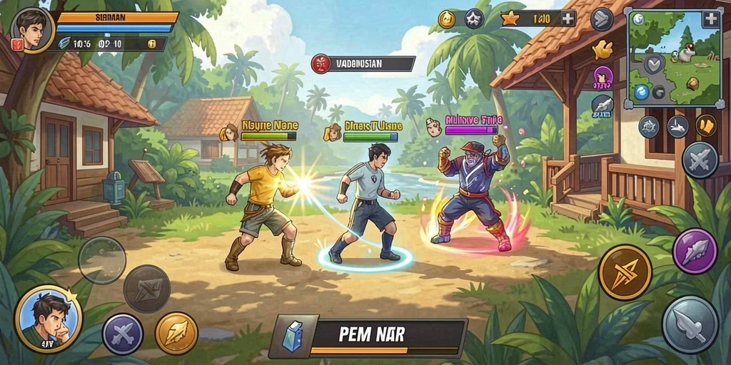 Komunitas aktif yang membantu pemain baru.