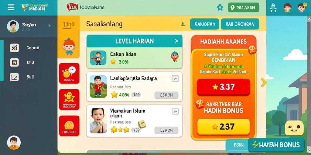 Screenshot ini memperlihatkan suasana dalam permainan yang penuh aksi.
